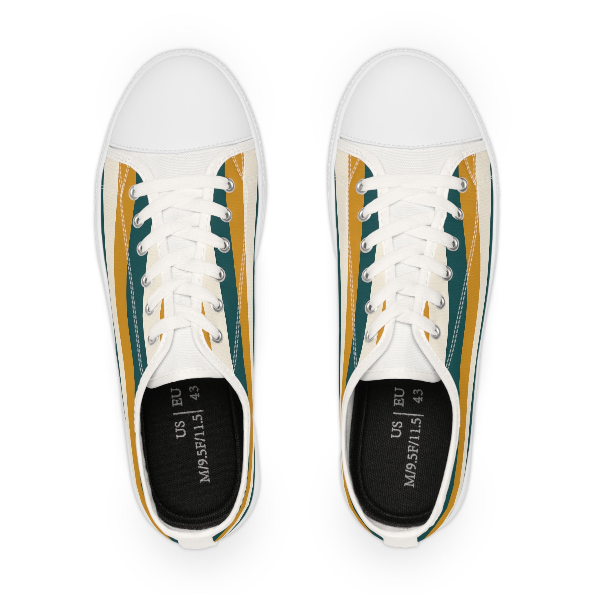 Stylish Striped Low Top Sneakers for Men, Casual Footwear, Trendy Sneakers, Everyday Style, Gift for Him, Summer Shoes