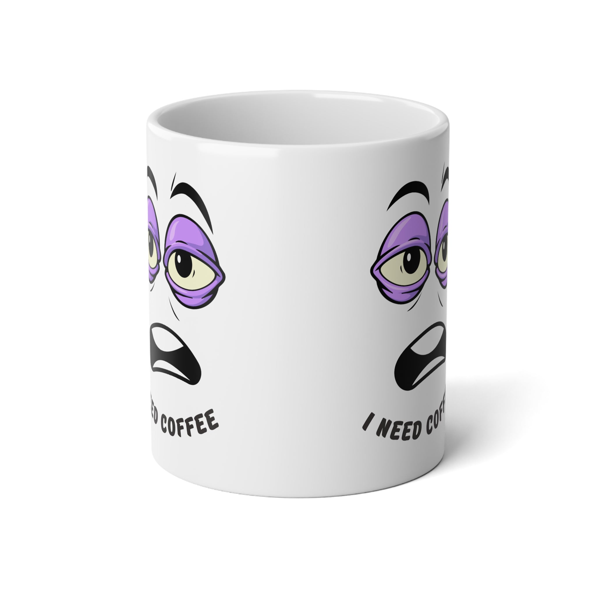 Jumbo Mug with Quirky Expression - Perfect for Coffee Lovers, Funny Gift, Office Humor, Large 20oz Coffee Cup, Unique Tea Mug