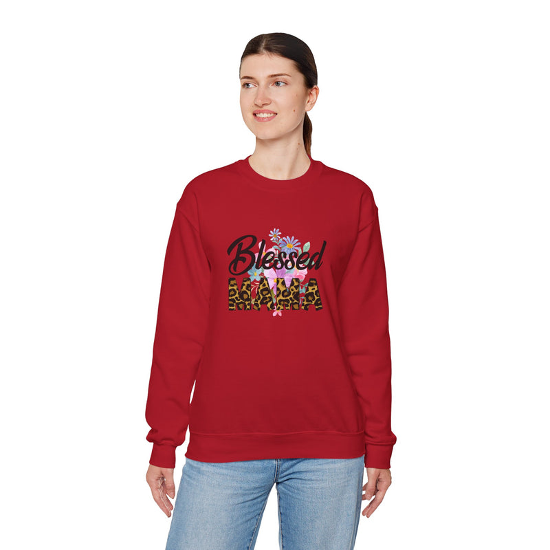 Blessed Mama Unisex Heavy Blend Crewneck Sweatshirt