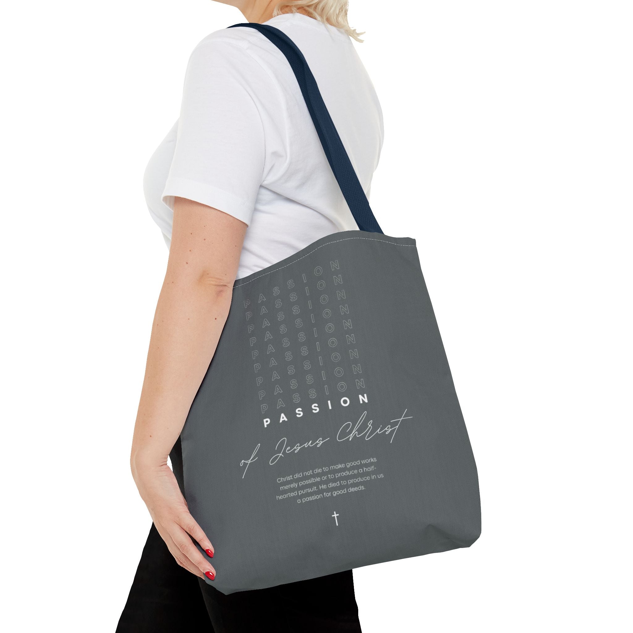 Faith-Inspired Tote Bag, Christian Gift Bag, Inspirational Shopper, Religious Quote Tote, Versatile Everyday Use