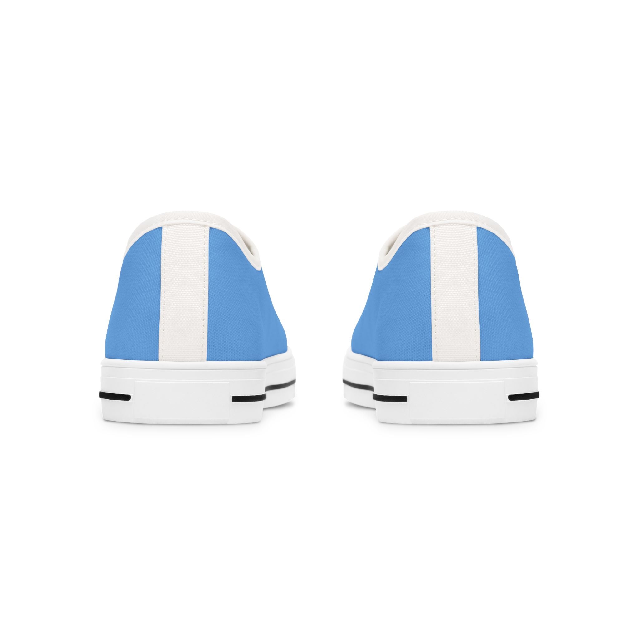 Blue Stylish Women's Low Top Sneakers - Casual, Comfortable, Everyday Wear, Perfect for Summer, Striped Sneakers, Trendy Footwear **Progress Over Perfection"
