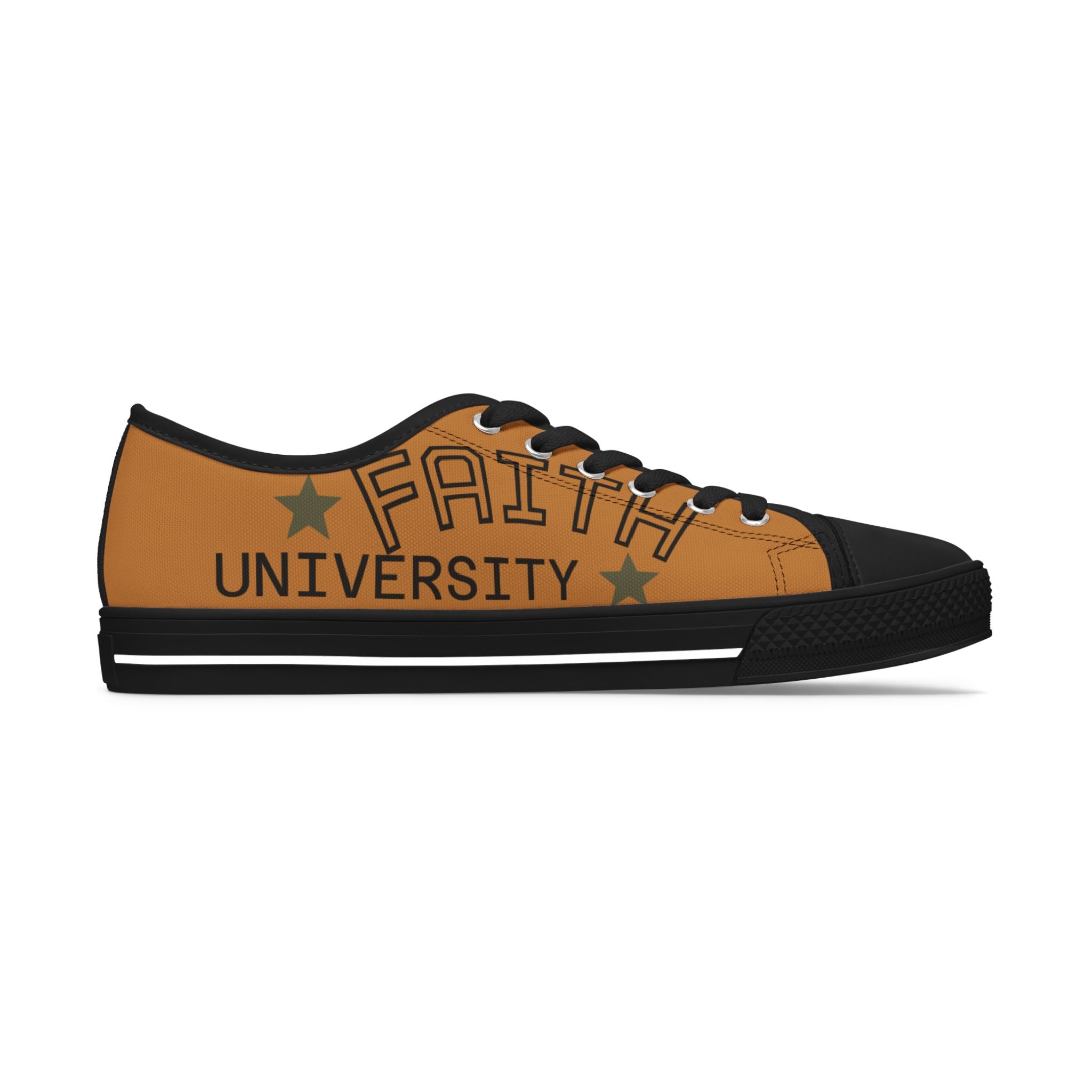Light Brown Stylish Women's Low Top Sneakers - Casual, Comfortable, Everyday Wear, Perfect for Summer, Striped Sneakers, Trendy Footwear
