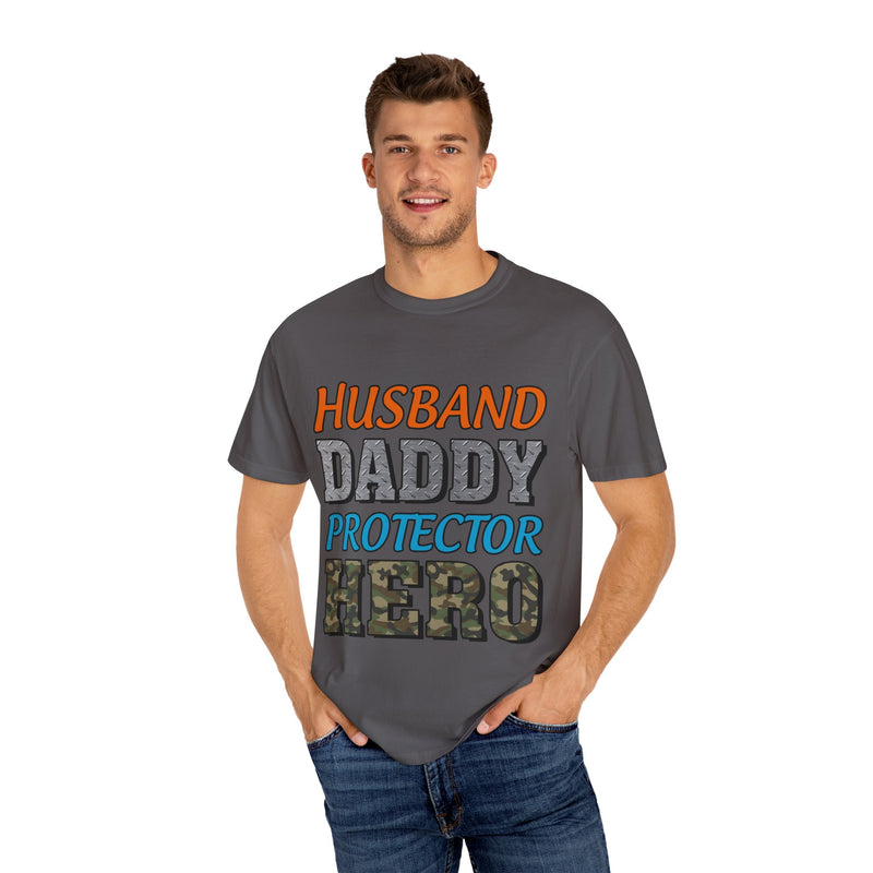 Hero Dad Unisex Garment-Dyed T-Shirt | Perfect Gift for Father's Day