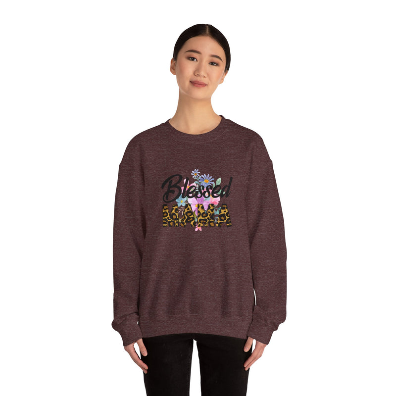 Blessed Mama Unisex Heavy Blend Crewneck Sweatshirt