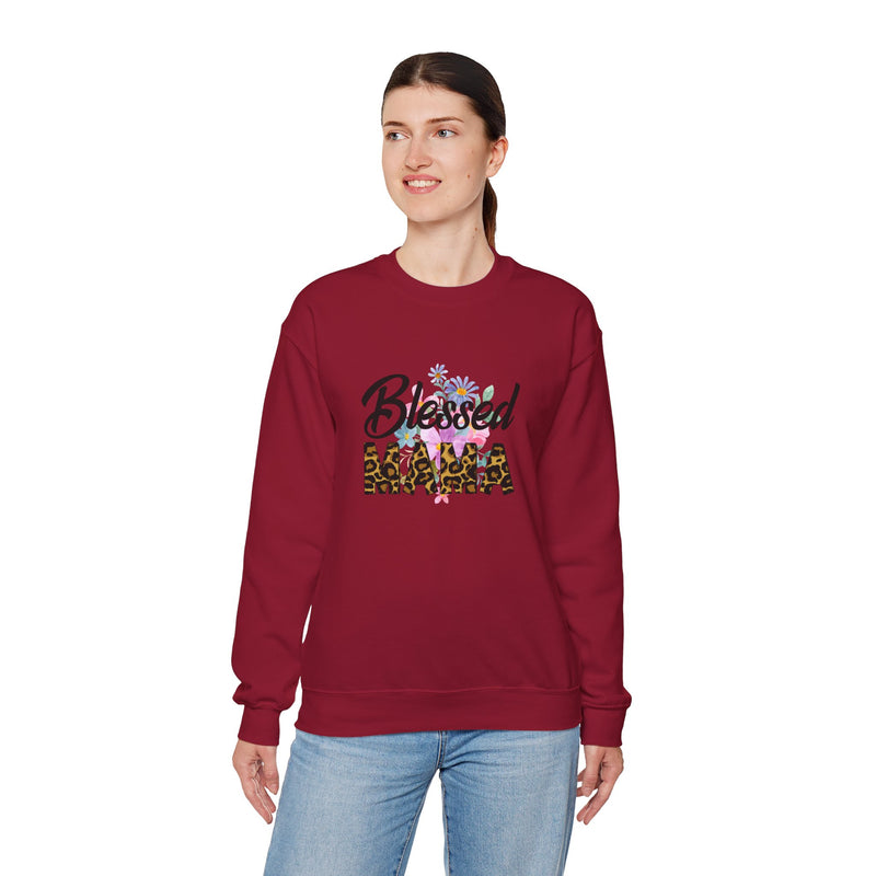 Blessed Mama Unisex Heavy Blend Crewneck Sweatshirt