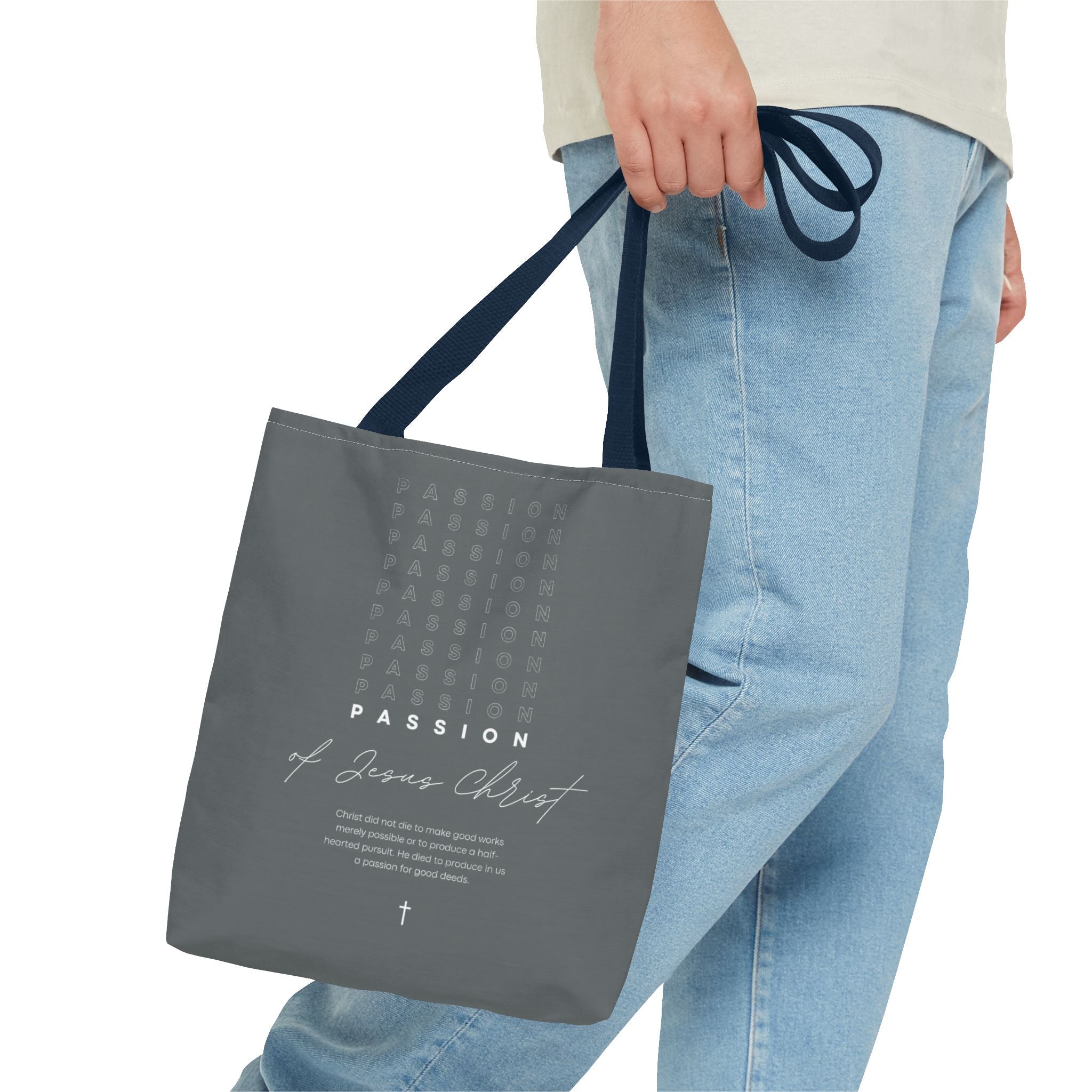 Faith-Inspired Tote Bag, Christian Gift Bag, Inspirational Shopper, Religious Quote Tote, Versatile Everyday Use