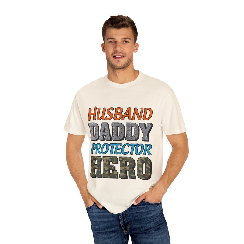 Hero Dad Unisex Garment-Dyed T-Shirt | Perfect Gift for Father's Day