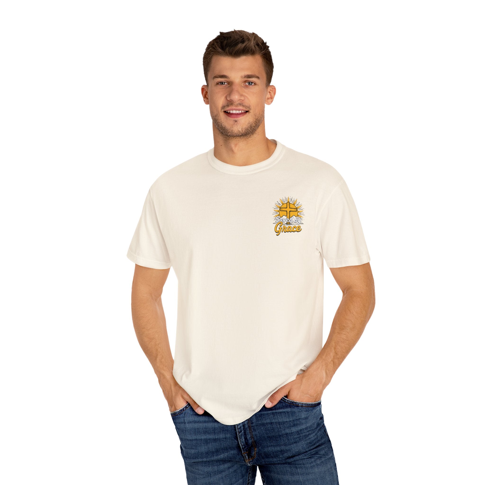 Sunrise Christian Graphic T-Shirt, Unisex Vintage Tee, Casual Outfit for Faith, Gift for Church Events, Summer Style