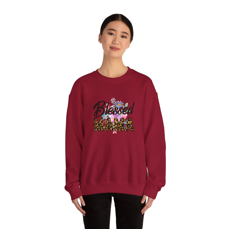 Blessed Mama Unisex Heavy Blend Crewneck Sweatshirt