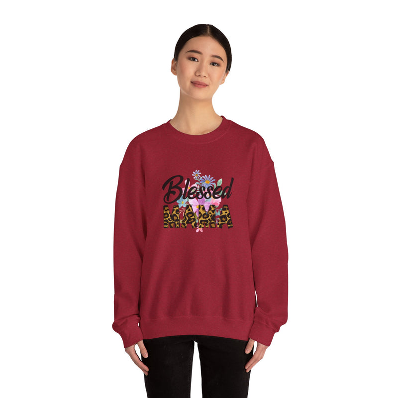 Blessed Mama Unisex Heavy Blend Crewneck Sweatshirt