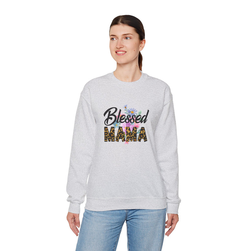 Blessed Mama Unisex Heavy Blend Crewneck Sweatshirt