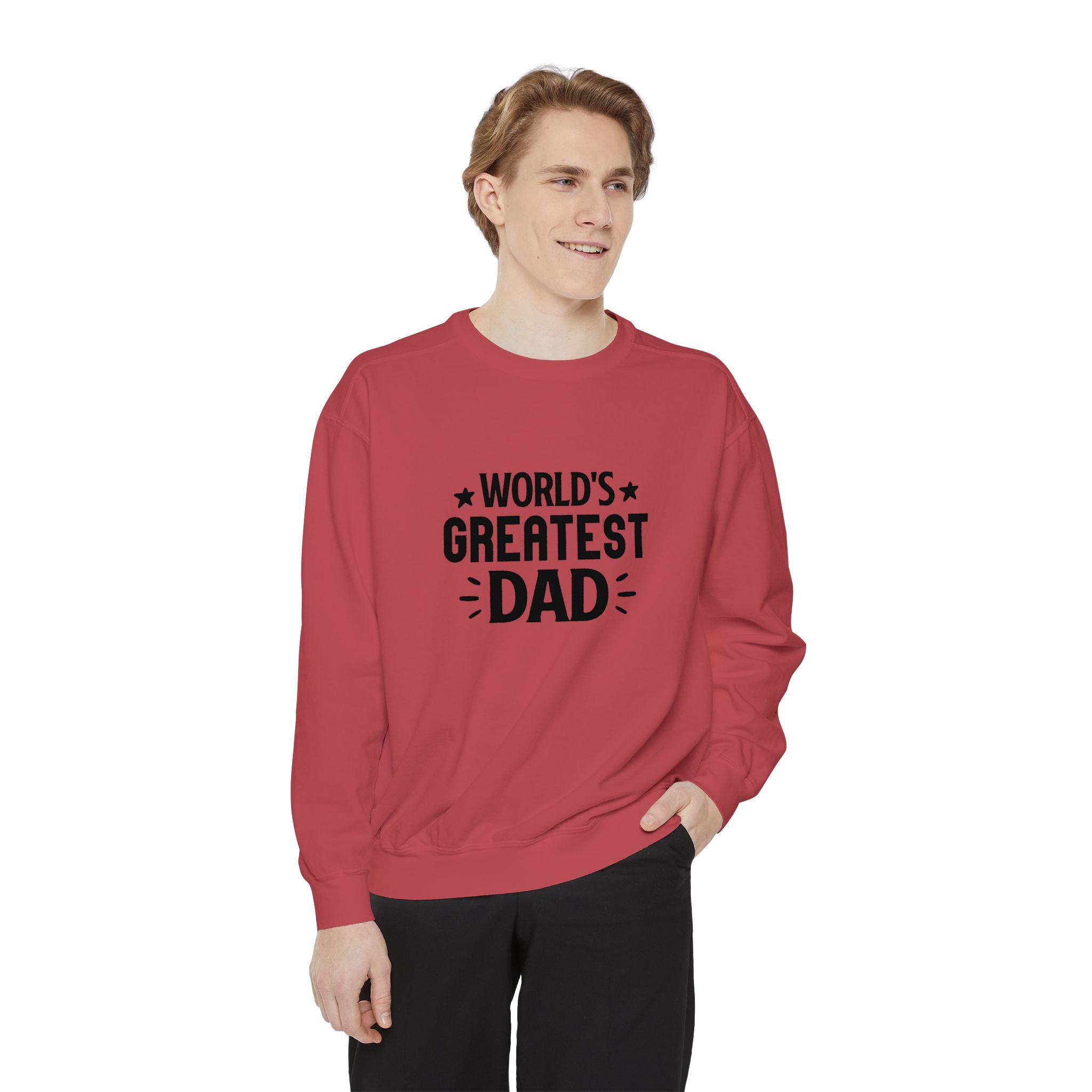 World's Greatest Dad Sweatshirt | Unisex Garment-Dyed Gift for Father's Day