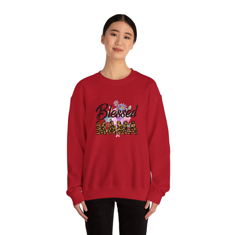 Blessed Mama Unisex Heavy Blend Crewneck Sweatshirt