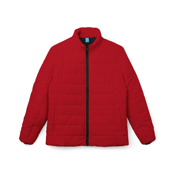 Red Stylish Women’s Puffer Jacket, Cozy Winter Coat, Trendy Outerwear, Outdoor Fashion, Fall/Winter Essential