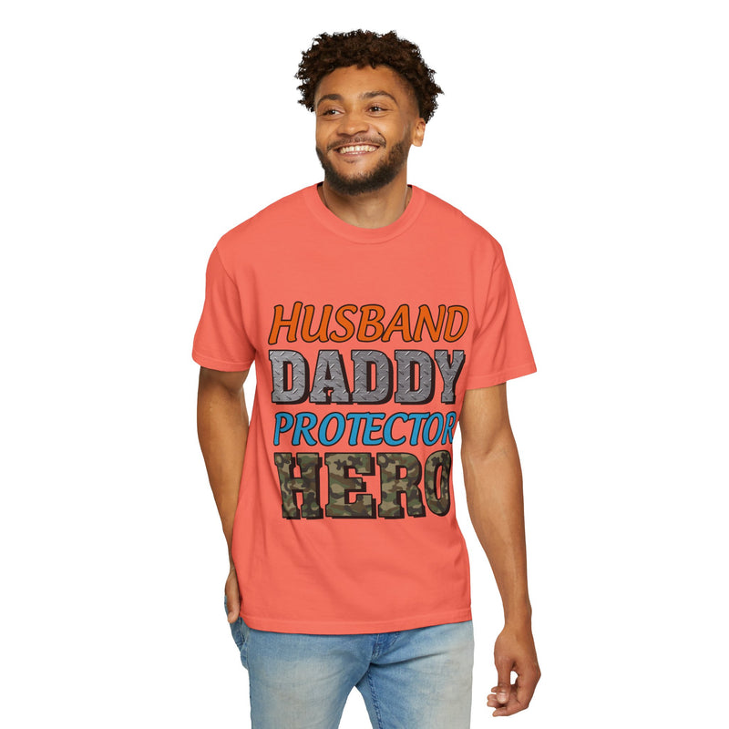 Hero Dad Unisex Garment-Dyed T-Shirt | Perfect Gift for Father's Day