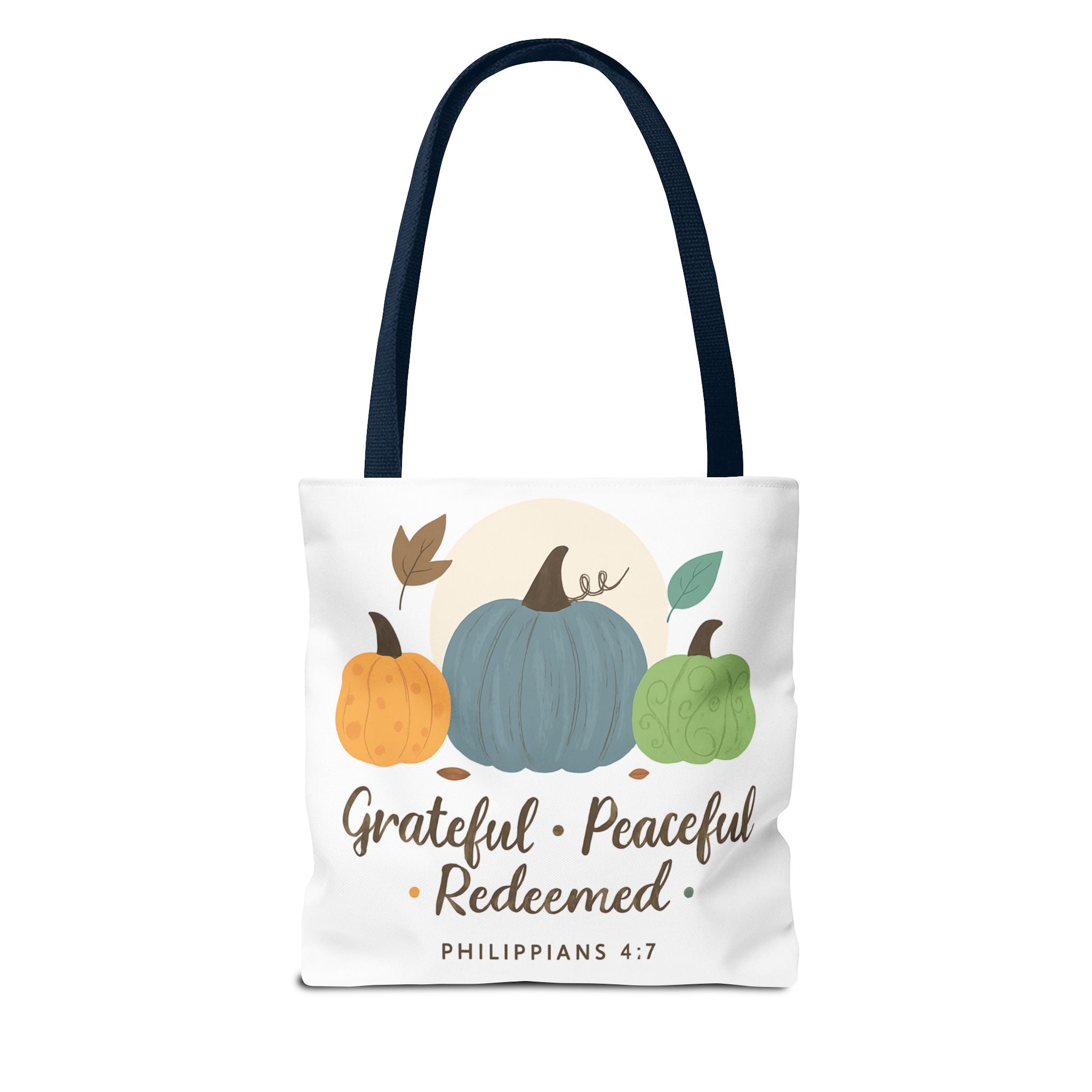 Grateful Tote Bag | Fall Decor, Thankfulness Gift, Bible Verse Bag, Inspirational Tote, Autumn Style