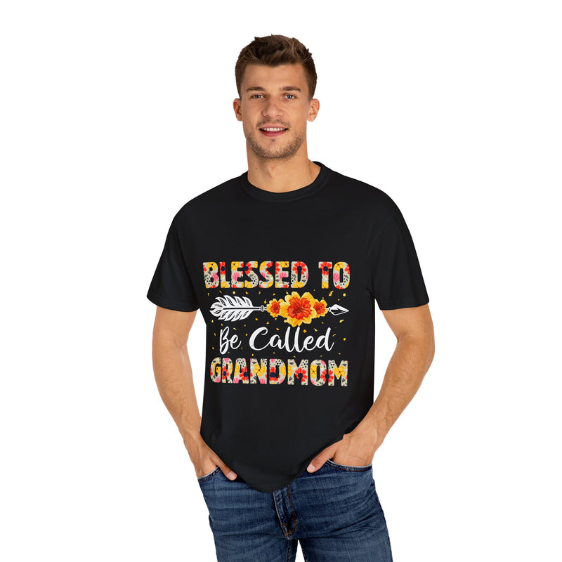 Blessed to Be Called Grandma T-Shirt - Floral Design for Grandmothers, Perfect Gift for Mother's Day