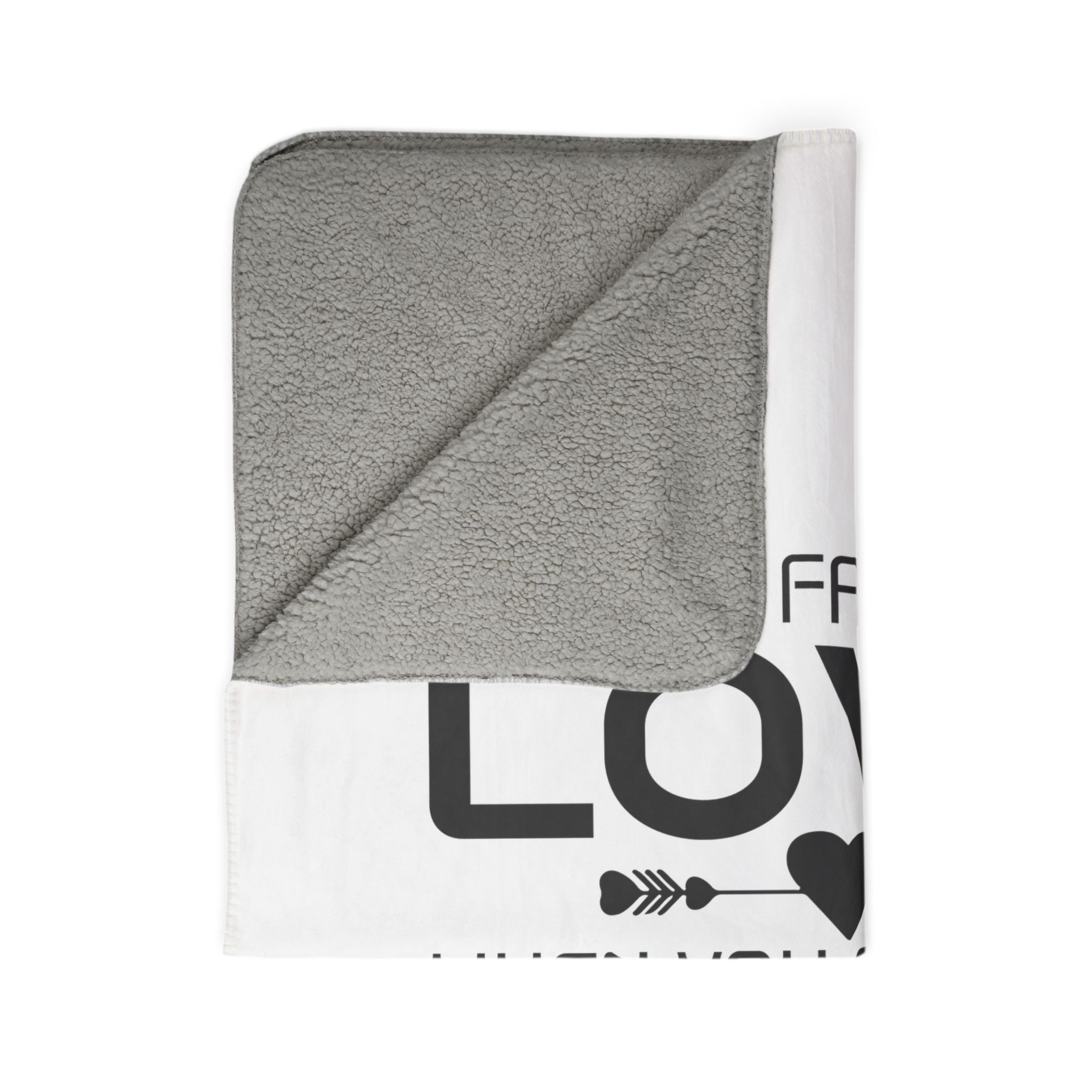 Cozy Fleece Sherpa Blanket - "Why Fall in Love When You Can Fall Asleep" - Perfect Gift for Romantic Evenings and Relaxation