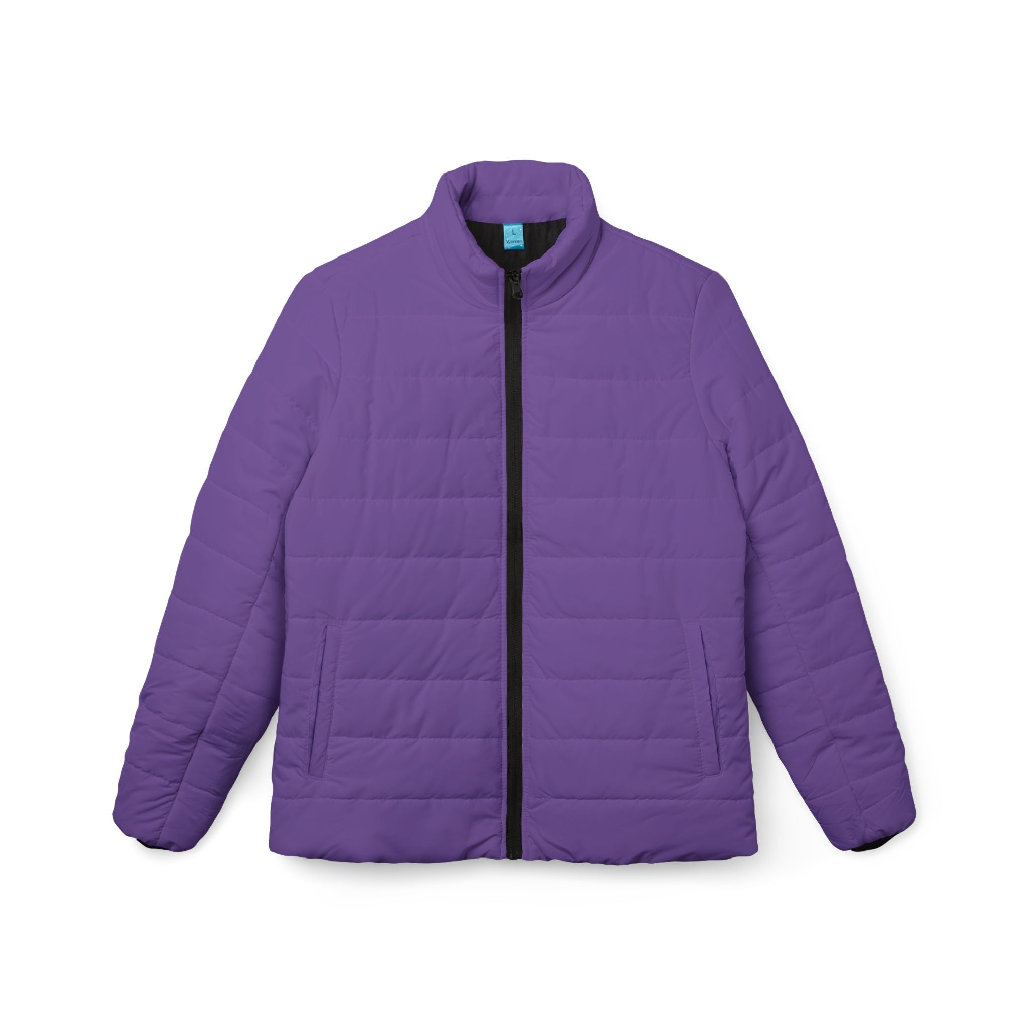 Purple Stylish Women’s Puffer Jacket, Cozy Winter Coat, Trendy Outerwear, Outdoor Fashion, Fall/Winter Essential