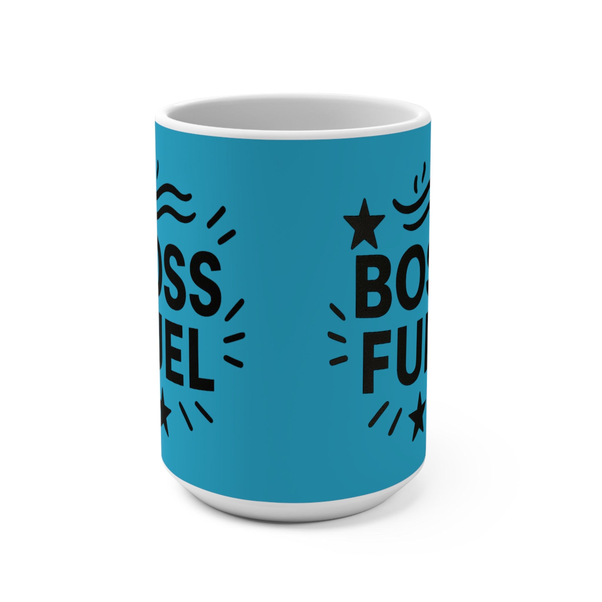 Boss Fuel Mug - Motivational Coffee Cup for Entrepreneurs & Bosses, Ideal for Office Gift, Work from Home, 15oz Inspirational Mug