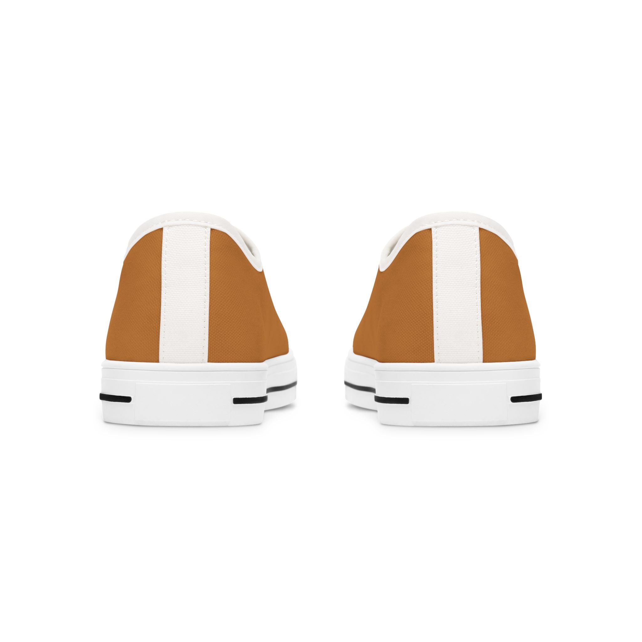 Brown Stylish Women's Low Top Sneakers - Casual, Comfortable, Everyday Wear, Perfect for Summer, Striped Sneakers, Trendy Footwear **Progress Over Perfection"
