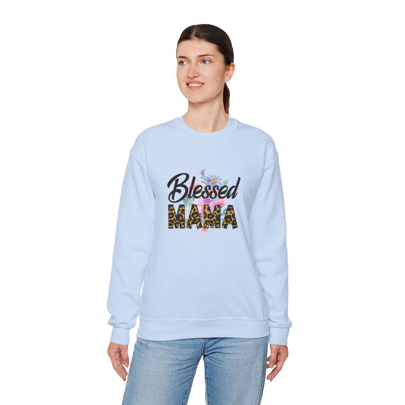 Blessed Mama Unisex Heavy Blend Crewneck Sweatshirt