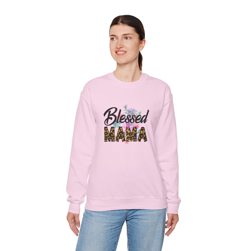 Blessed Mama Unisex Heavy Blend Crewneck Sweatshirt