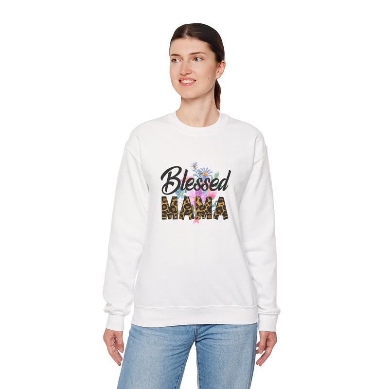 Blessed Mama Unisex Heavy Blend Crewneck Sweatshirt