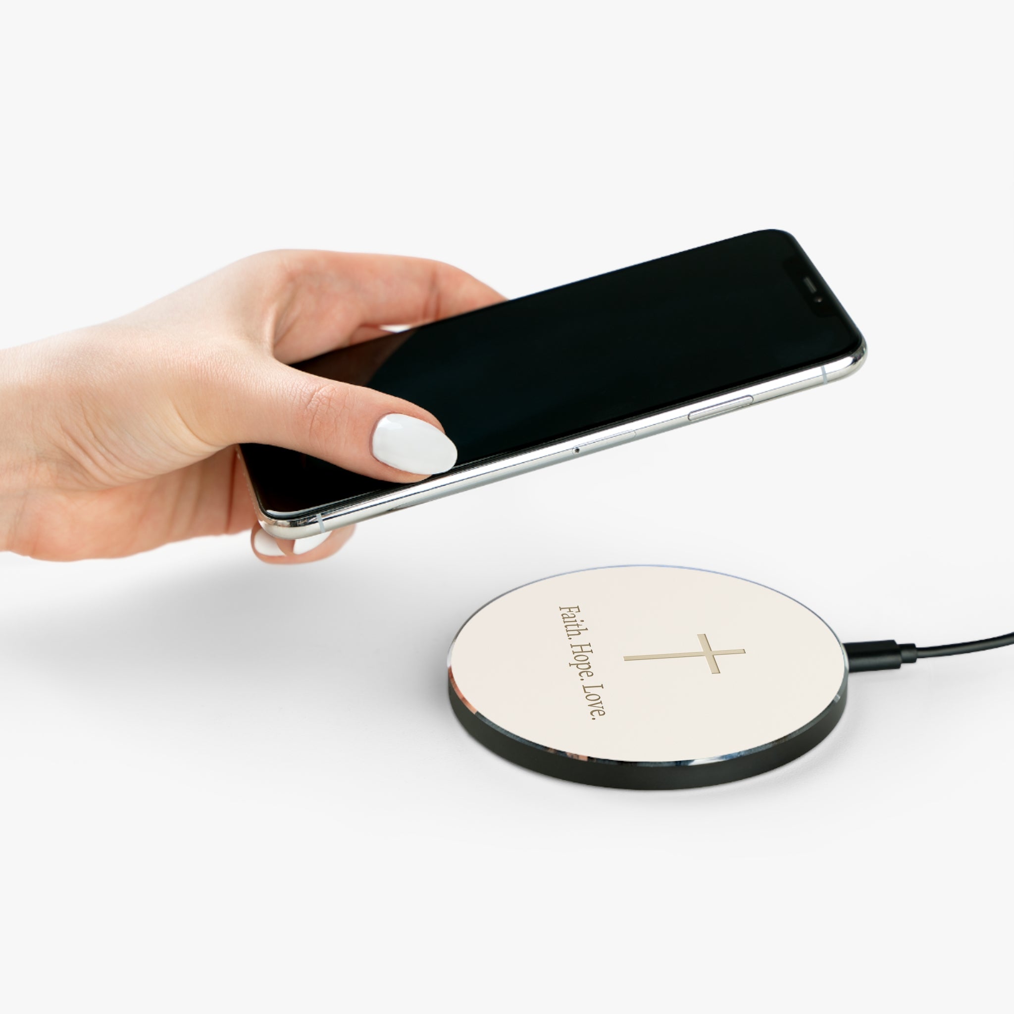 Faith-Inspired Wireless Charger, Inspirational Gift for Christians, Modern Desk Accessory, Home Office Decor, Holiday Present, [...]
