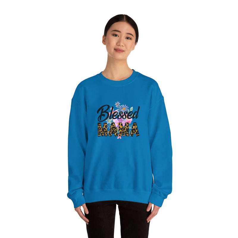 Blessed Mama Unisex Heavy Blend Crewneck Sweatshirt