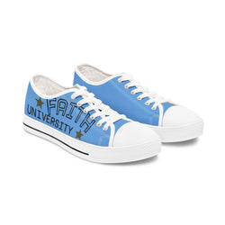 Light Blue Stylish Women's Low Top Sneakers - Casual, Comfortable, Everyday Wear, Perfect for Summer, Striped Sneakers, Trendy Footwear