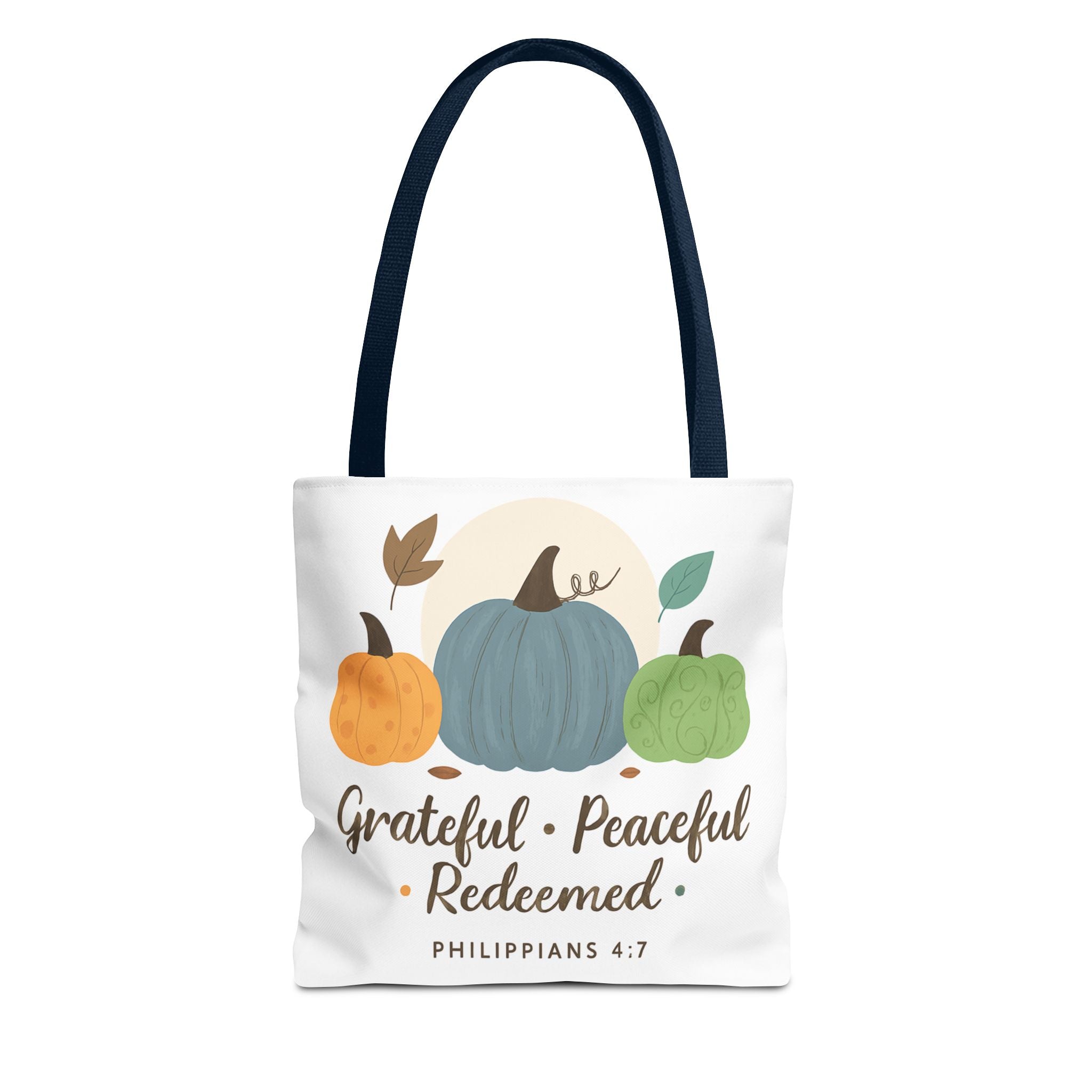 Grateful Tote Bag | Fall Decor, Thankfulness Gift, Bible Verse Bag, Inspirational Tote, Autumn Style