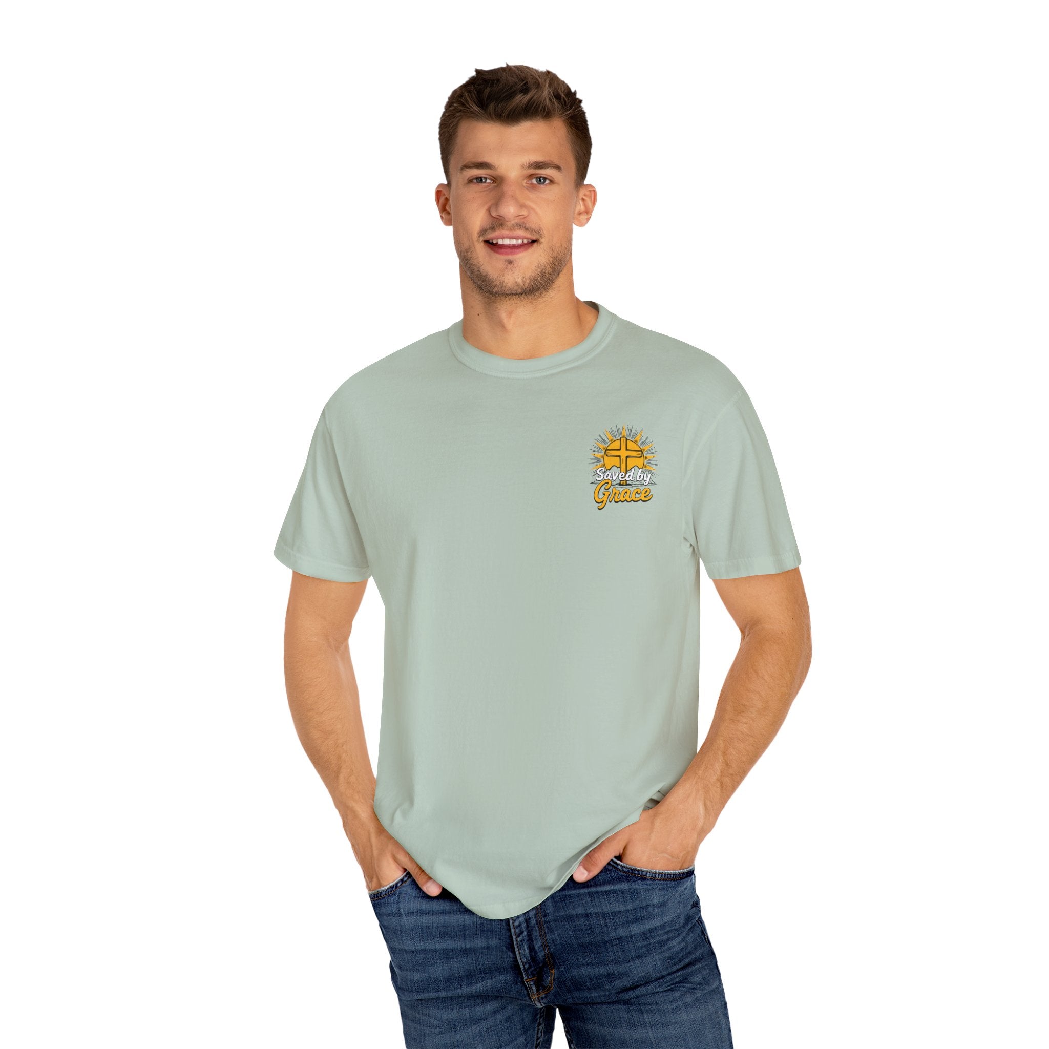 Sunrise Christian Graphic T-Shirt, Unisex Vintage Tee, Casual Outfit for Faith, Gift for Church Events, Summer Style