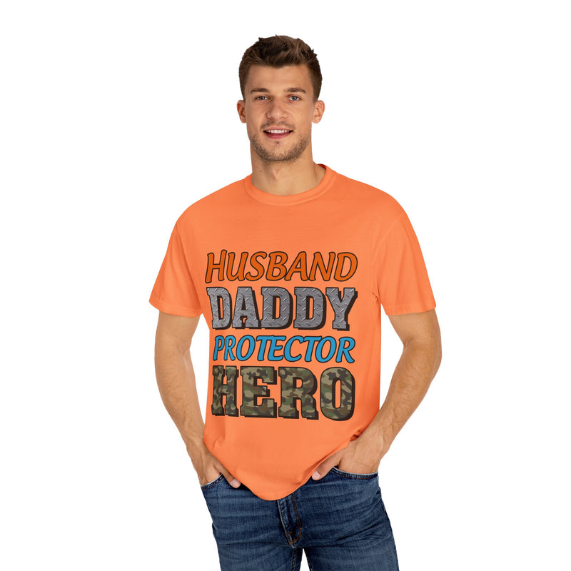 Hero Dad Unisex Garment-Dyed T-Shirt | Perfect Gift for Father's Day