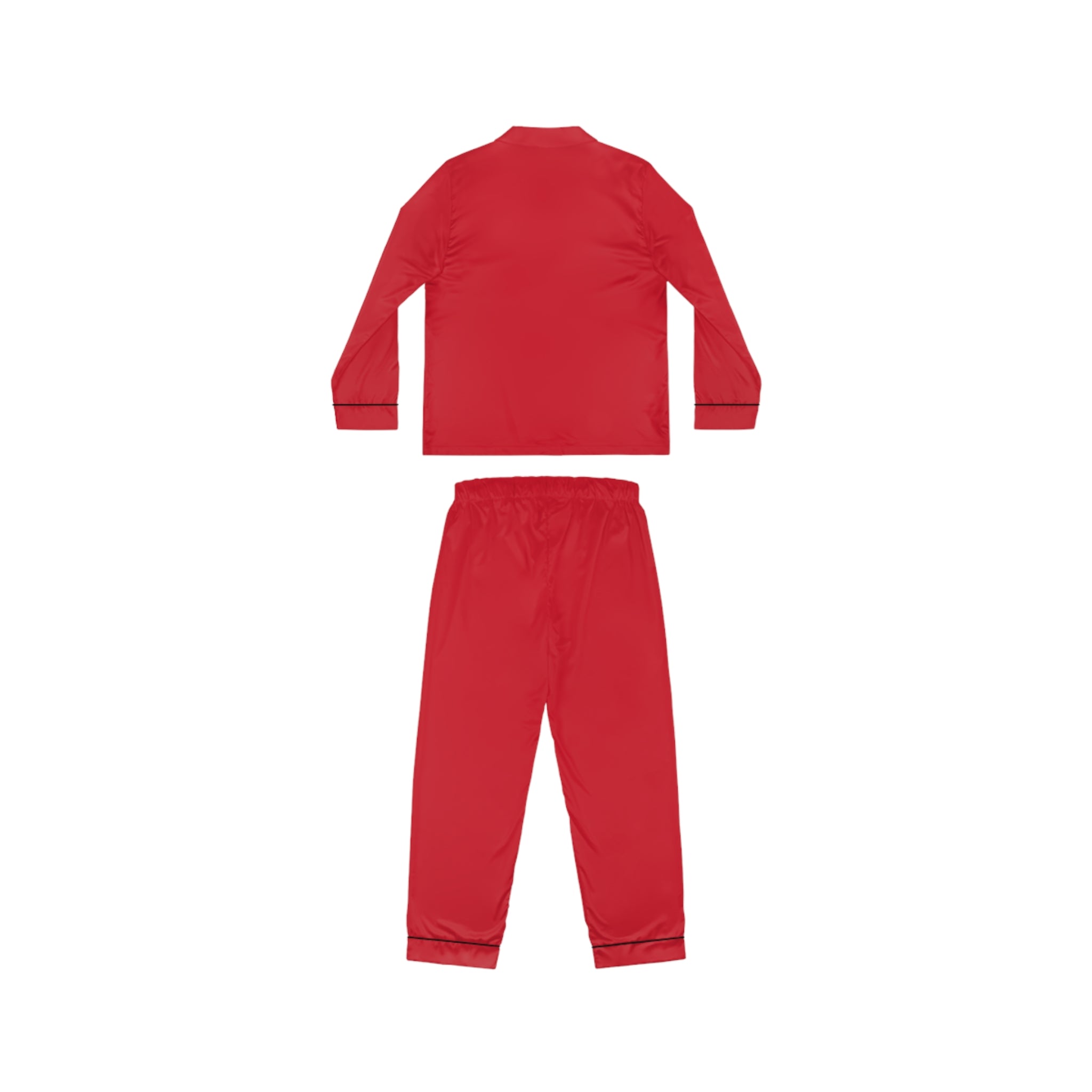 Elegant Red Satin Pajamas Set - Luxurious Sleepwear, Women's Loungewear, Fancy Gifts for Her, Relaxing Nights, Date Night Outfit