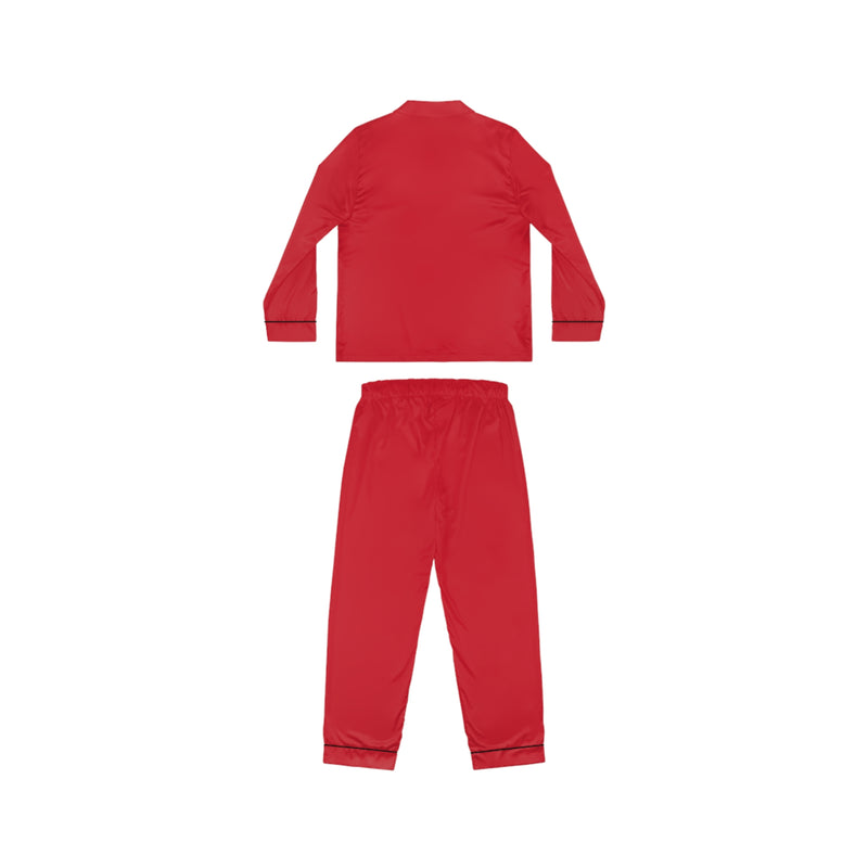 Elegant Red Satin Pajamas Set - Luxurious Sleepwear, Women's Loungewear, Fancy Gifts for Her, Relaxing Nights, Date Night Outfit