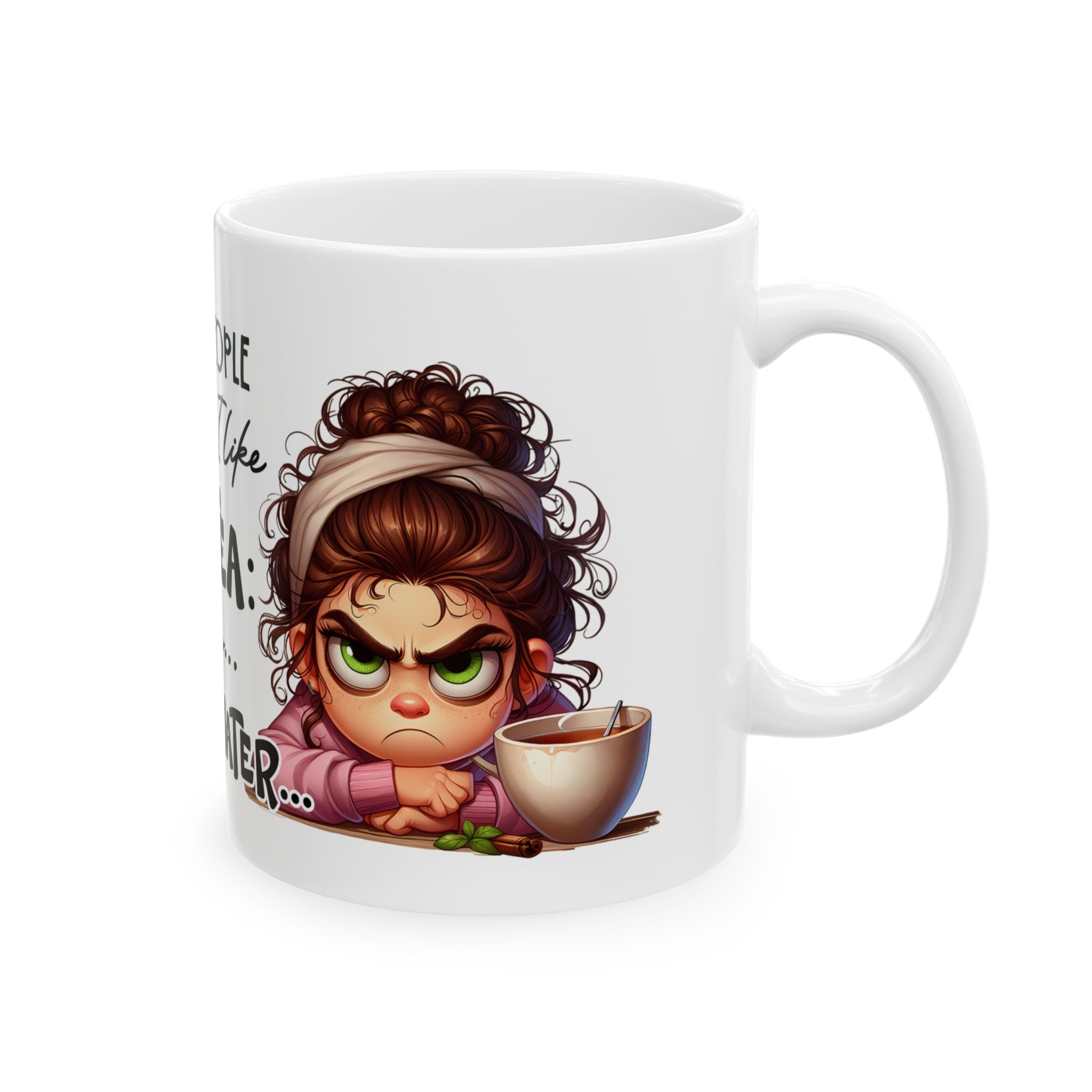 Whimsical Ceramic Mug - "I Like People the Way I Like My Tea: Underwater" - Perfect for Tea Lovers