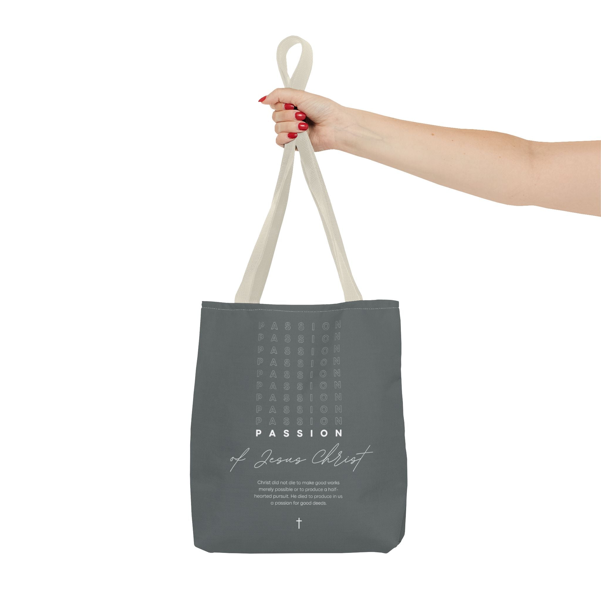 Faith-Inspired Tote Bag, Christian Gift Bag, Inspirational Shopper, Religious Quote Tote, Versatile Everyday Use