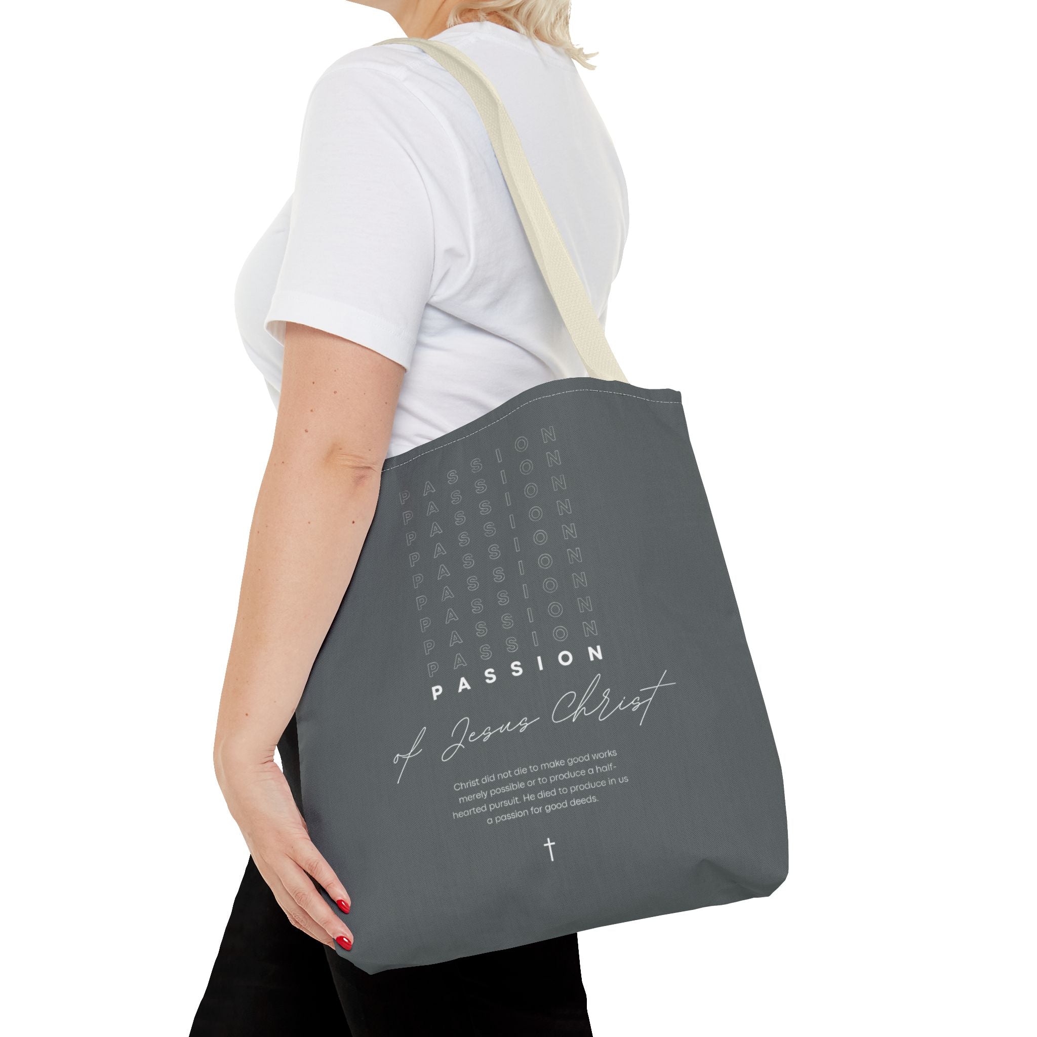 Faith-Inspired Tote Bag, Christian Gift Bag, Inspirational Shopper, Religious Quote Tote, Versatile Everyday Use