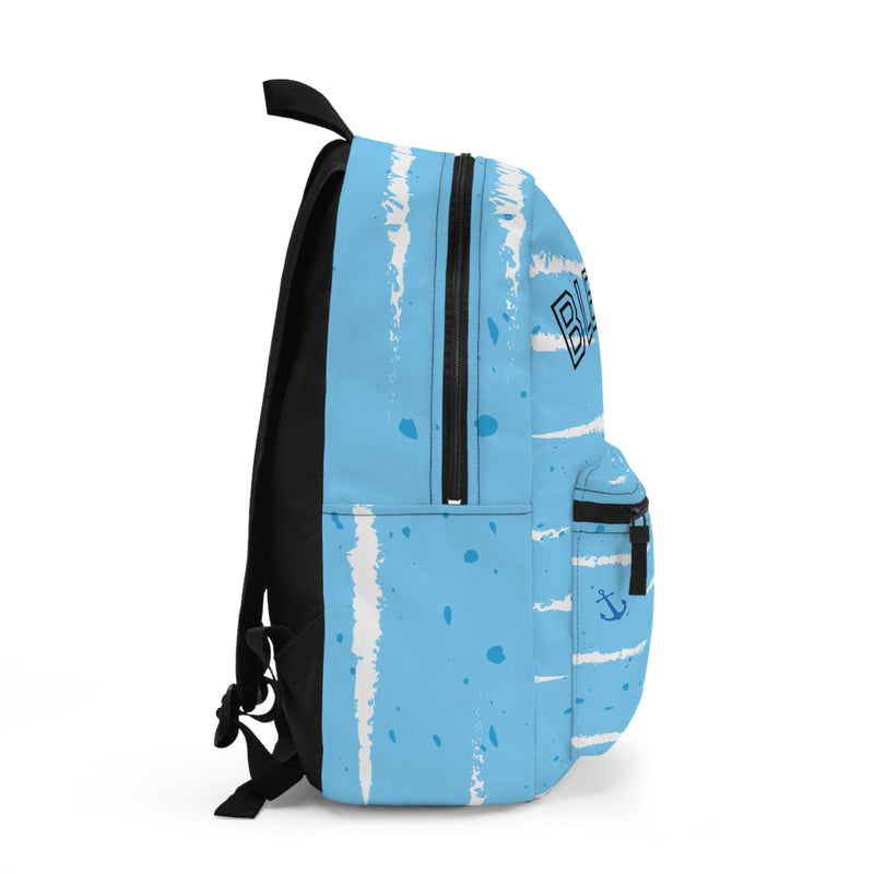 Trendy Nautical Backpack, Summer Travel Bag, Beach Day Backpack, Gift for Sailors, Casual School Backpack, Anchor Design