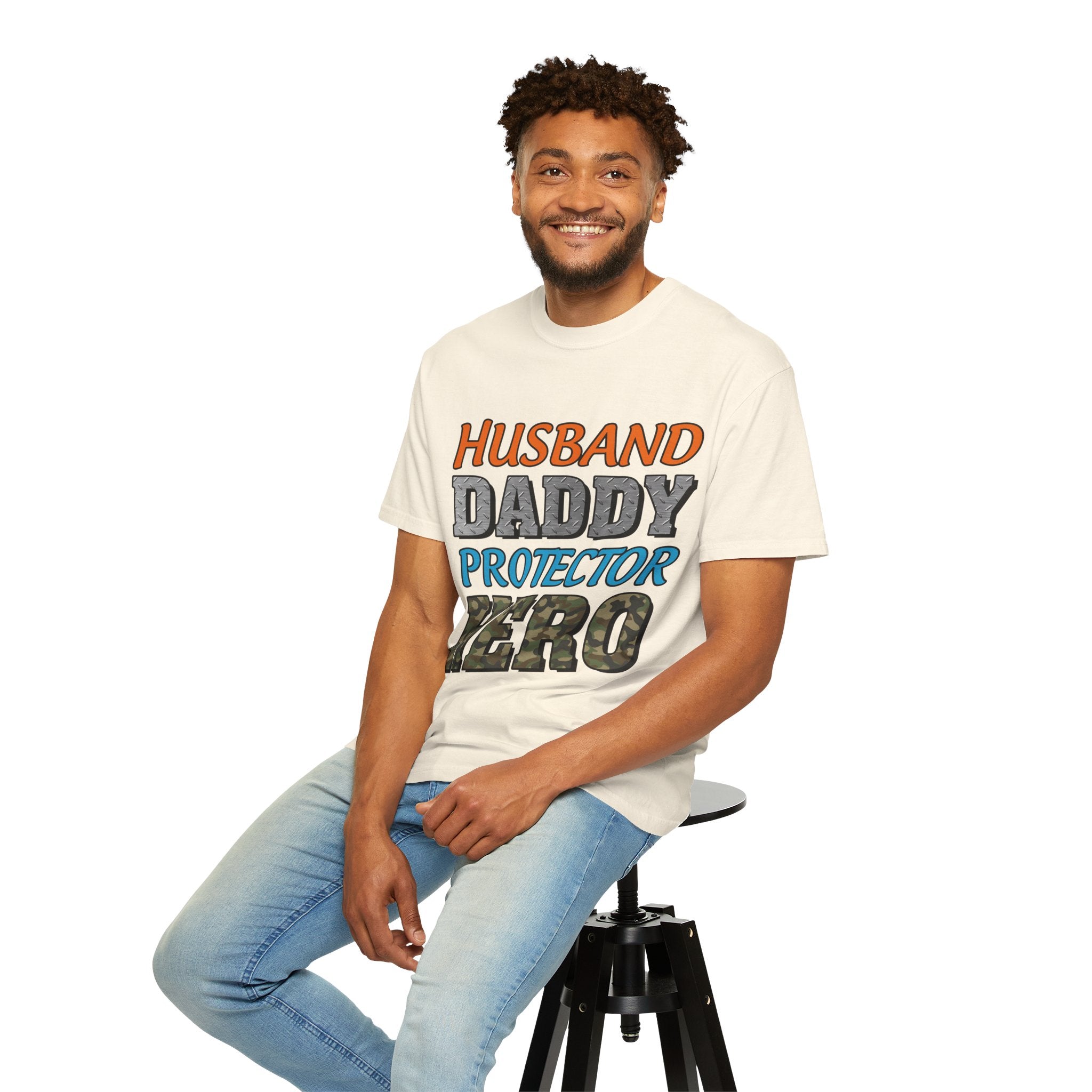 Hero Dad Unisex Garment-Dyed T-Shirt | Perfect Gift for Father's Day