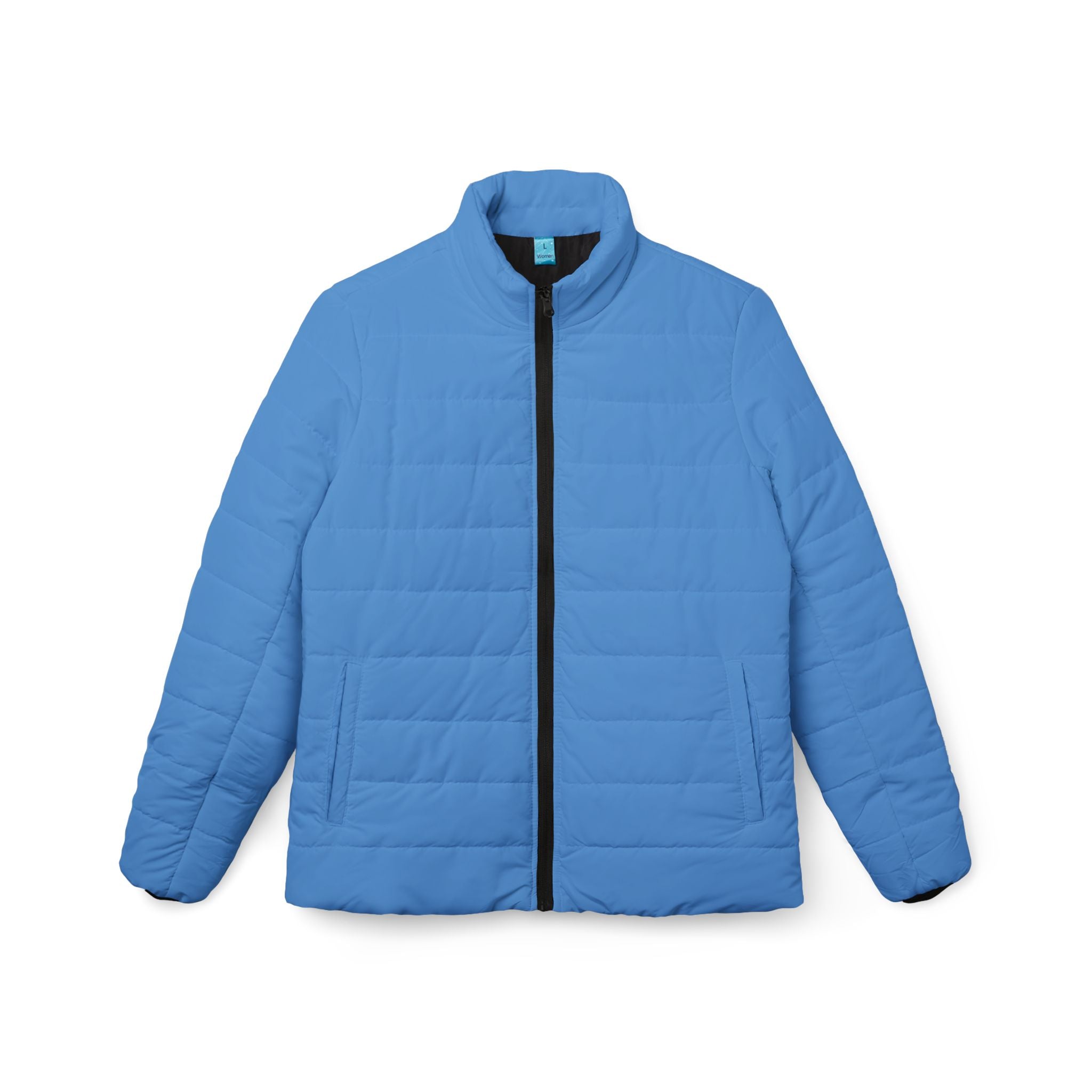 Skyblue Stylish Women’s Puffer Jacket, Cozy Winter Coat, Trendy Outerwear, Outdoor Fashion, Fall/Winter Essential