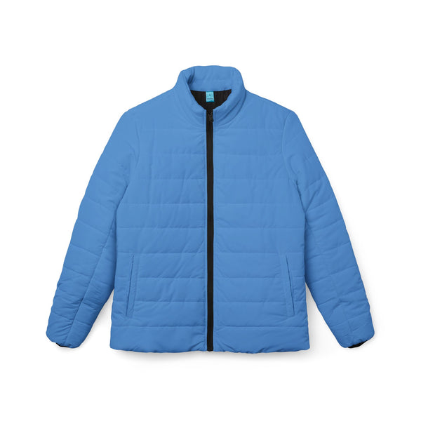 Skyblue Stylish Women’s Puffer Jacket, Cozy Winter Coat, Trendy Outerwear, Outdoor Fashion, Fall/Winter Essential