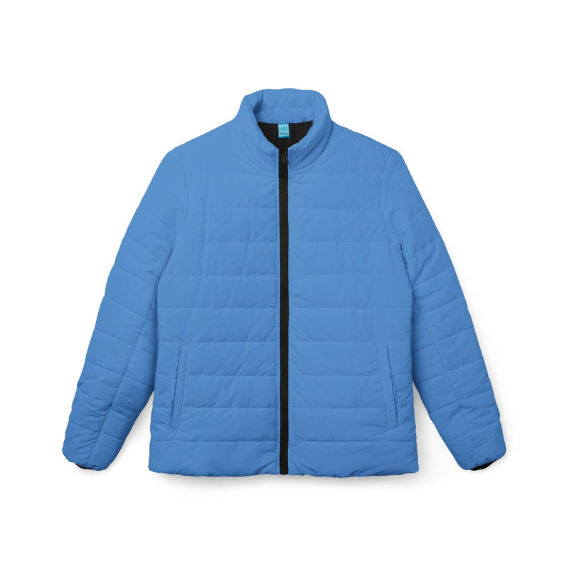 Skyblue Stylish Women’s Puffer Jacket, Cozy Winter Coat, Trendy Outerwear, Outdoor Fashion, Fall/Winter Essential