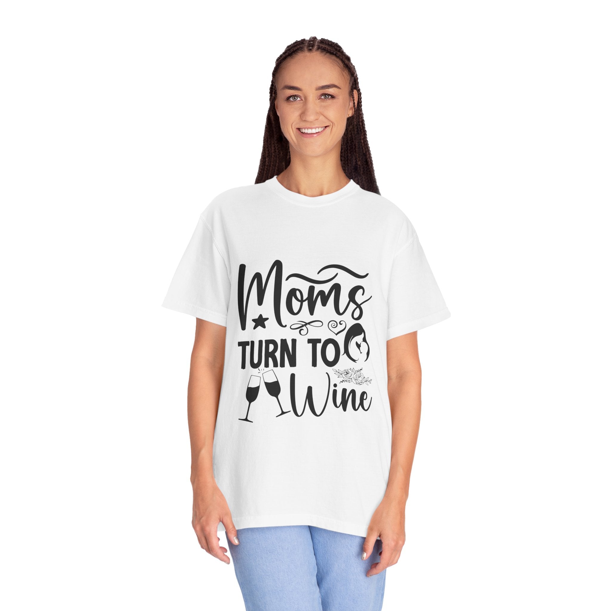 Moms Turn to Wine Unisex T-Shirt - Perfect Gift for Mother's Day, Casual Wear