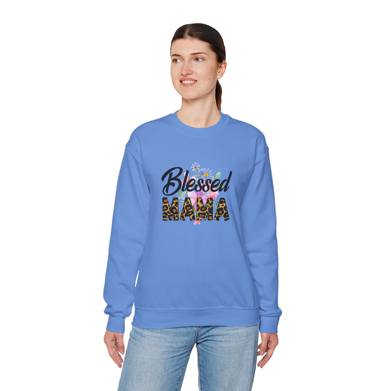 Blessed Mama Unisex Heavy Blend Crewneck Sweatshirt