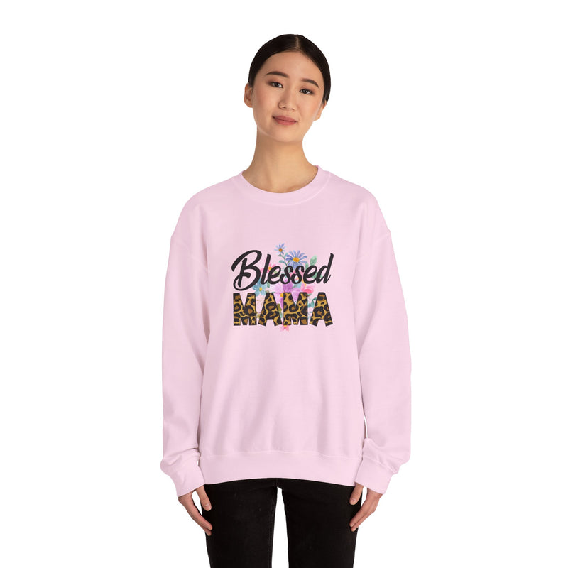 Blessed Mama Unisex Heavy Blend Crewneck Sweatshirt