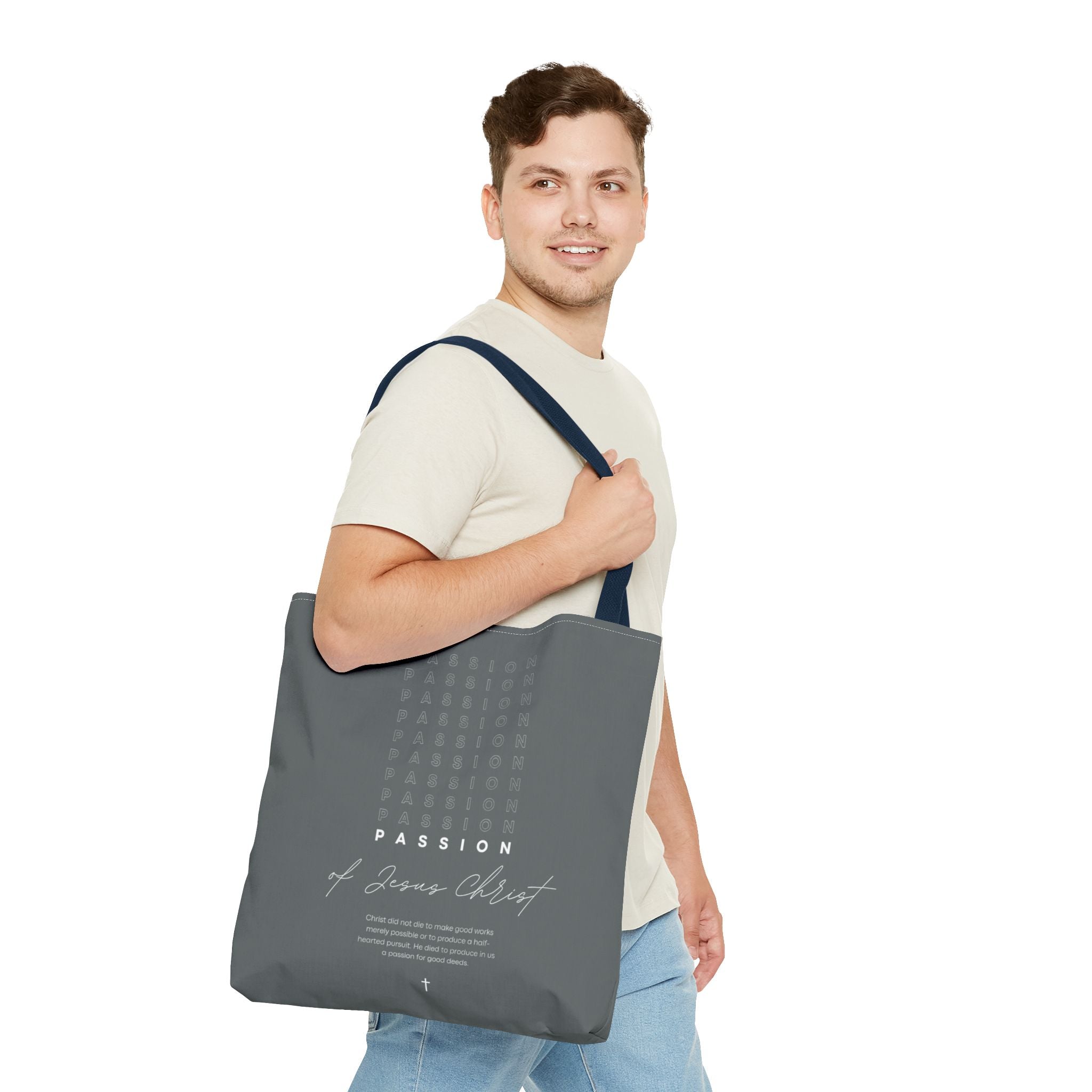 Faith-Inspired Tote Bag, Christian Gift Bag, Inspirational Shopper, Religious Quote Tote, Versatile Everyday Use