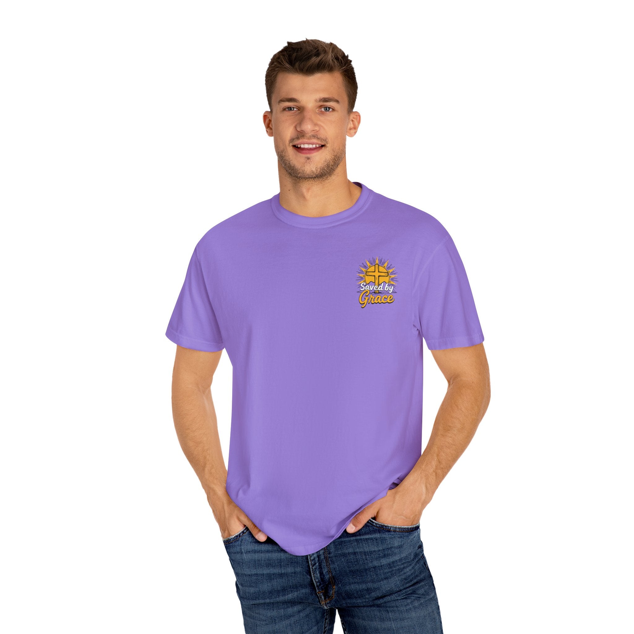 Sunrise Christian Graphic T-Shirt, Unisex Vintage Tee, Casual Outfit for Faith, Gift for Church Events, Summer Style