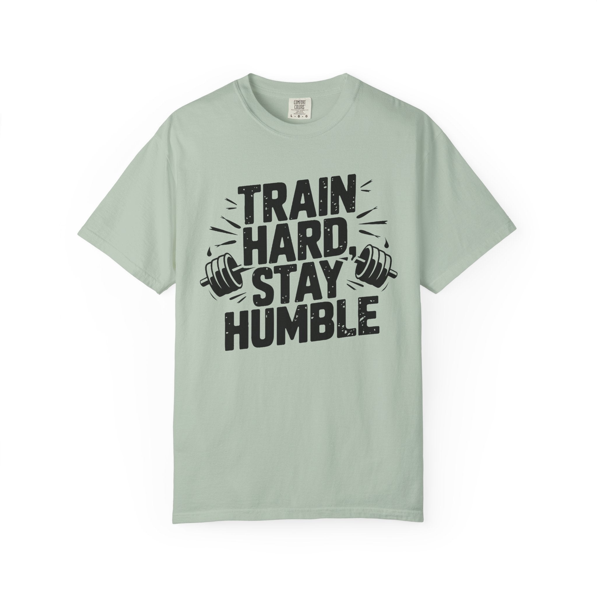 Unisex Gym Motivation T-Shirt - "Train Hard, Stay Humble"